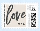 Script Monogram Love Stamp Script Monogram Love Stamp